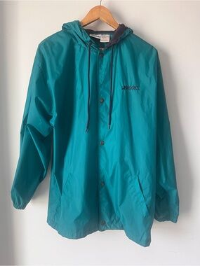 Vintage 90s Brooks Running Jacket - Teal Colour Block - Men’s Medium